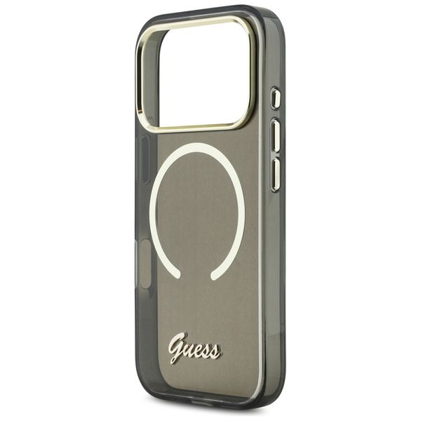 etui guess iml script metal magsafe do   iphone 17 pro max czarny zdjęcie 6