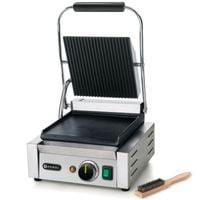 kontakt grill kontaktowy góra ryflowana dół gładki 1800w - hendi 263600