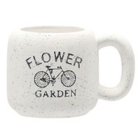 DONICZKA CERAMICZNA OSŁONKA NA KWIATY NOWOCZESNA BIAŁY KUBEK