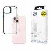Satynowe etui na Apple iPhone 15 - 3mk Satin Armor Case+ Green