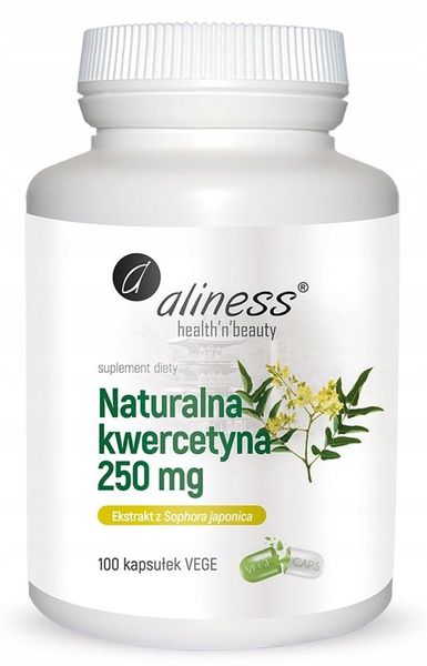 aliness | KWERCETYNA 250mg | NATURALNA | 100kaps zdjęcie 1