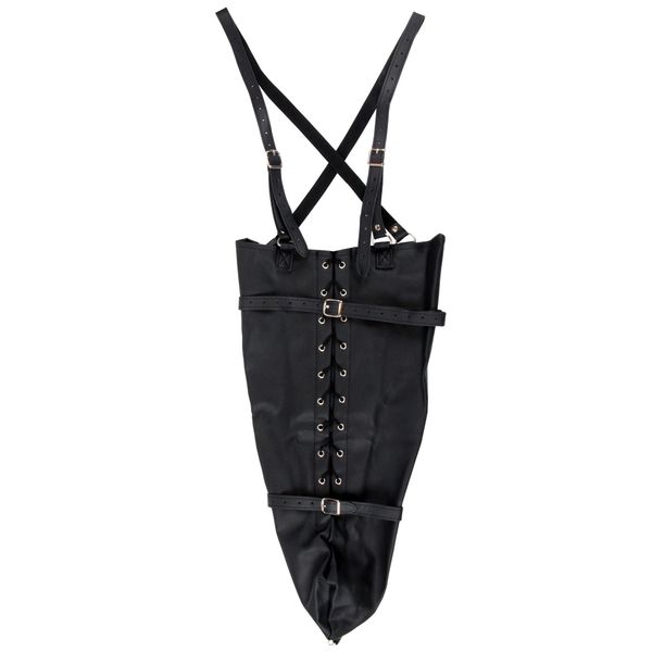 Lace-Up Full Sleeve Arm Restraint - Black zdjęcie 8