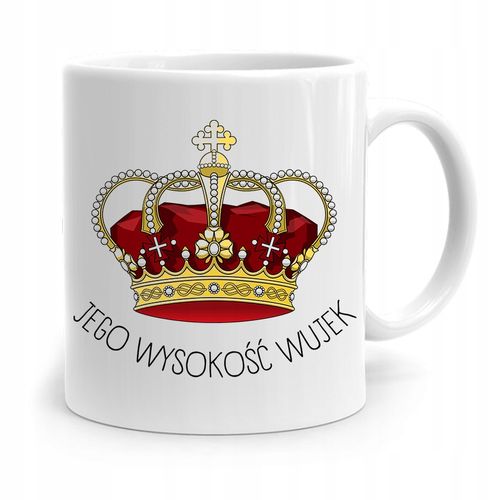 Kubek Prezent Dla Wujka Jego Wysokość Wujek Z Nadrukiem Ze Zdjęciem na Arena.pl