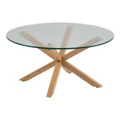 Stolik kawowy Heaven szkło/naturalny