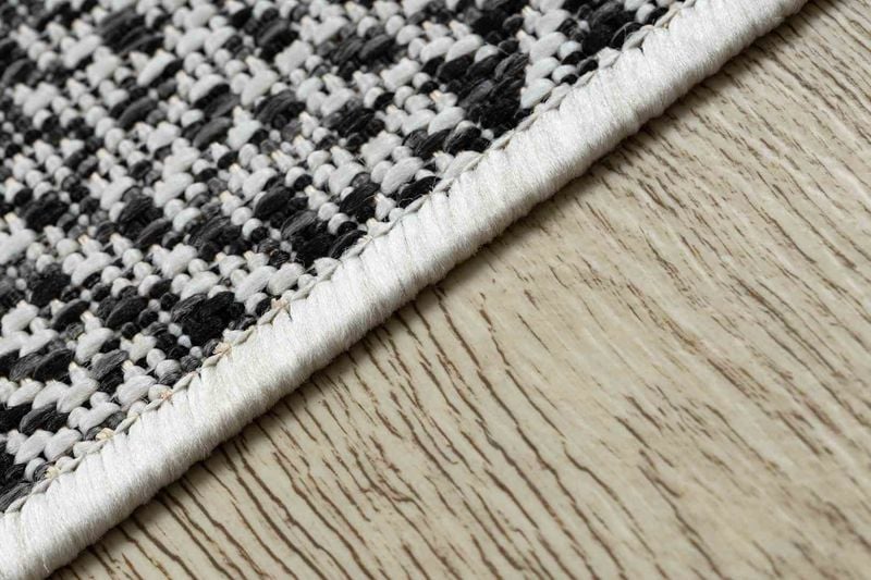 RUG/LU/VINEA/ZIGZAK/BLACK+WHITE/70x300 zdjęcie 5