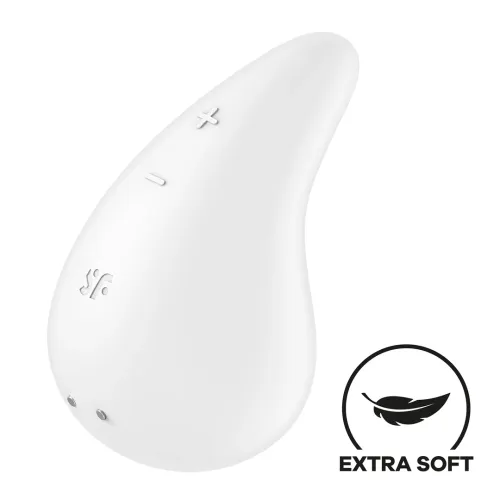 satisfyer dew drop - intymne urządzenie lay-on, 2 silniki, silikon na Arena.pl