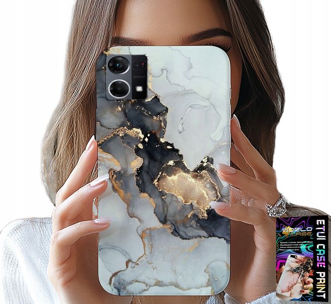 ETUI DO OPPO RENO7 4G - ELEGANCKI MARMUREK MODNE KOBIECE WZORY zdjęcie 1