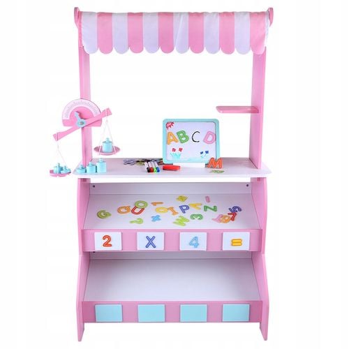 drewniany sklep różowy na Arena.pl