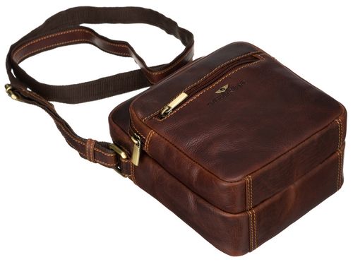 pojemna, skórzana torba męska z kieszeniami — peterson na Arena.pl