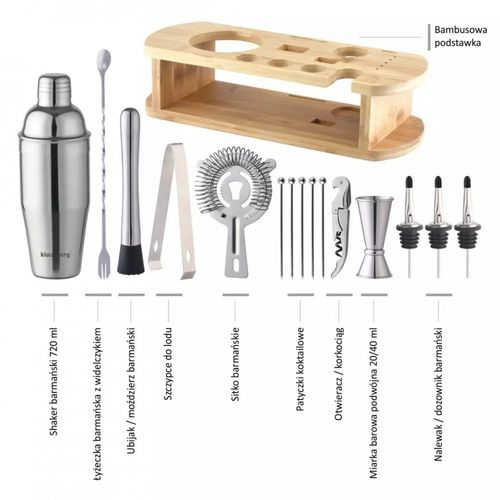 zestaw barmański 16 elementów klausberg kb-7582 na Arena.pl