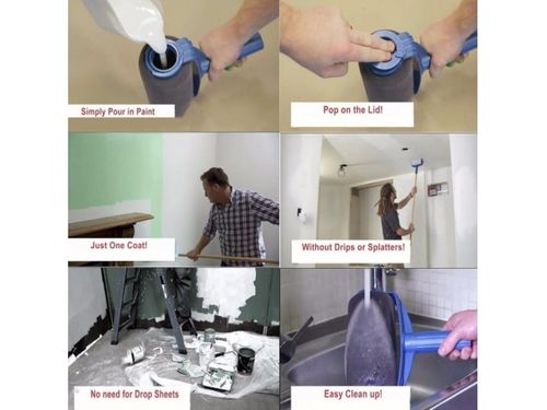 ZESTAW DO MALOWANIA NIEKAPIĄCY WAŁEK PAINT ROLLER na Arena.pl