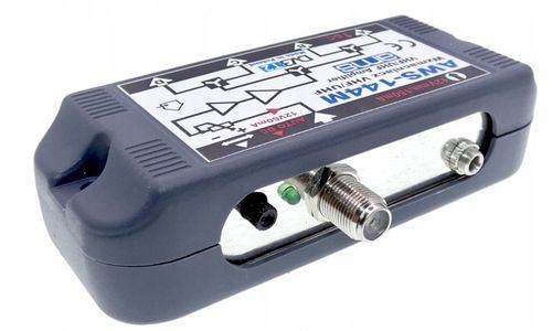 Wzmacniacz antenowy DVB-T2 budynkowy do 4 TV AWS-144M + zasilacz AMS na Arena.pl