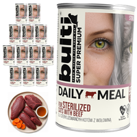 BULTI Daily Meal Sterilized mokra karma dla kota Wołowina Kurczak 12x400g