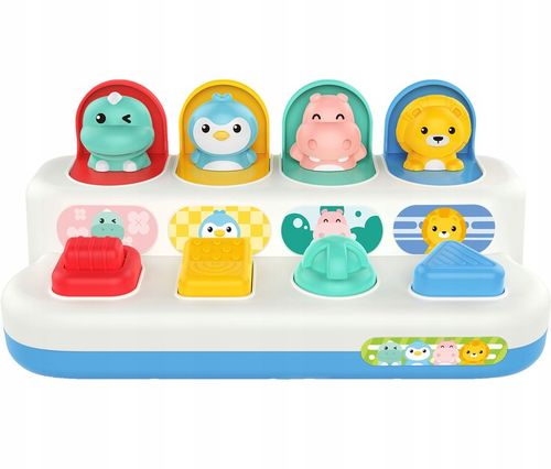 WYSKAKUJĄCE KOLOROWE ZWIERZĄTKA ZABAWKA EDUKACYJNA INTERAKTYWNA WOOPIE na Arena.pl