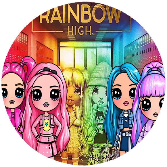 Opłatek na tort Rainbow High zdjęcie 1