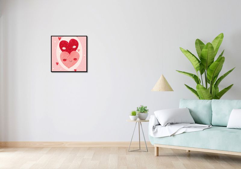 Plakat 50x50cm Ciepło Serca zdjęcie 4