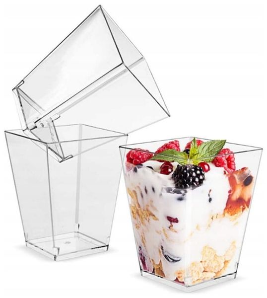 POJEMNIKI PUCHARKI DO DESERÓW PRZEKĄSEK 200ML zdjęcie 3