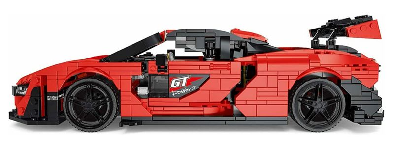 Zestaw Klocków Auto Sportowe Pomarańczowe 1372El. zdjęcie 3