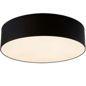 Plafon LAMPA sufitowa SPACE L 30661602 Kaspa abażurowa OPRAWA ścienna KINKIET okrągły czarny
