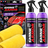 2X Wosk Ceramiczny Do Lakieru 3w1 Powłoka Ochrona Shine Armor 2X MIKROFIBRA