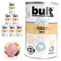BULT LIGHT mokra karma dla psa Indyk puszka 6x400g Lekkostrawna