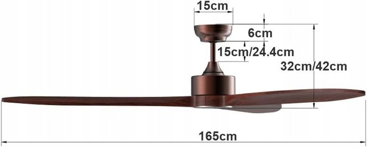 Inteligentny Wentylator sufitowy REIGA LED 132CM Smart Home WI-FI + Pilot zdjęcie 3