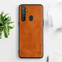 Etui AIORIA Vintage LEATHER do Realme 5/ 5S/ 5i/ 6i pomarańczowy