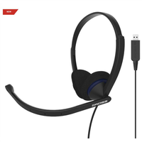 Koss | Słuchawki | CS200 USB | Przewodowe | Nauszne | Mikrofon | Czarne