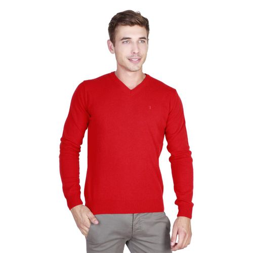 Trussardi sweter męski czerwony XL na Arena.pl