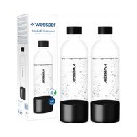 Butelka do saturatora Wessper Sodamaker S1 0,8l - 2 sztuki czarna BPA FREE