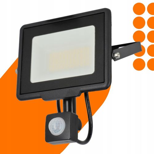 Naświetlacz LED SLIM 50W Halogen z CZUJNIK RUCHU Zmierzchu Reflektor na Arena.pl