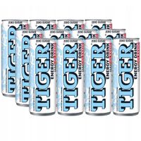 Tiger Zero Gazowany napój energetyzujący bez cukru 250 ml x 12 sztuk