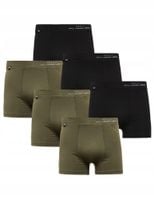 Bokserki Męskie Bawełna Gładkie KLASYCZNE KOLOROWE MORAJ ZESTAW 6 sztuk M