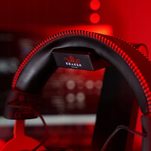 STOJAK UCHWYT NA SŁUCHAWKI LED RGB PODŚWIETLENIE HUB + 4x USB na Arena.pl