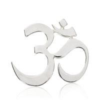 SREBRNY WISIOREK AMULET ZNAK OM PRÓBA SREBRA 925