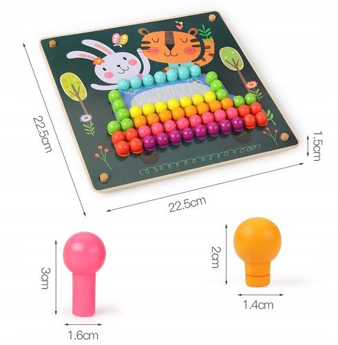 drewniane klocki grzybki jhtoy-617 na Arena.pl