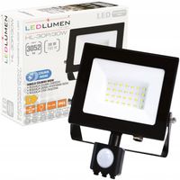 Naświetlacz LED 30W=180W 3052lm Halogen Reflektor Slim Lampa Czujnik Ruchu
