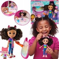 KOCI DOMEK GABI LALKA 20 CM FIGURKA TEKTURZĄTKO ZESTAW ARTYSTYCZNY + AKC.