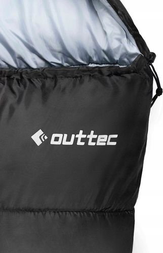 ŚPIWÓR TURYSTYCZNY LEKKI KOŁODRA Z KAPTUREM HOODED CAŁOROCZNY OUTTEC na Arena.pl