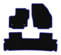 Dywaniki welurowe CARLUX-BLUE Ford S-MAX MK1 2012-2015 czarne/niebieskie