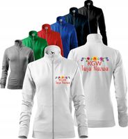 BLUZA DAMSKA zapinana Z HAFTEM koło gospodyń wiejskich + twój tekst KGW