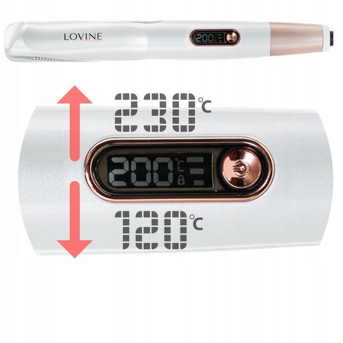 PROSTOWNICA LOKÓWKA DO WŁOSÓW 2w1ceramiczna LOVINE na Arena.pl