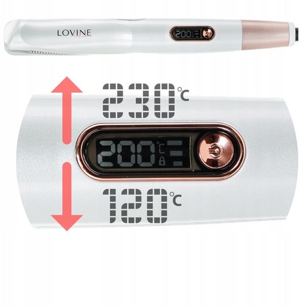 PROSTOWNICA LOKÓWKA DO WŁOSÓW 2w1ceramiczna LOVINE zdjęcie 15