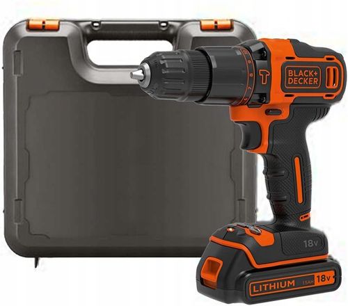 BLACK+DECKER WKRĘTARKA 18V 1x1.5Ah BDCHD18K na Arena.pl