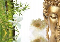 FOTOTAPETA KWIATY WODA LILIA BAMBUS