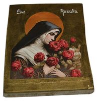 Ikona Święta Rozalia patronka chroniąca od zarazy i chorób zakaźnych
