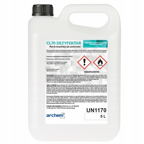 Płyn do dezynfekcji 5L – do rąk, powierzchni na Arena.pl