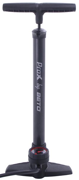 Pompka rowerowa Beto podłogowa CMP-151SG1 ciemno szary + manometr zdjęcie 2