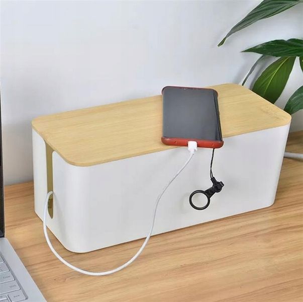 Elegancki POJEMNIK ORGANIZER schowane kable listwy zdjęcie 5