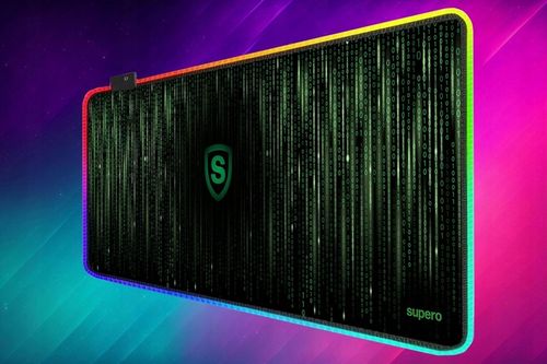 Podkładka pod myszkę gamingowa mysz xxl duża klawiaturę RBG świecąca 80x30 na Arena.pl